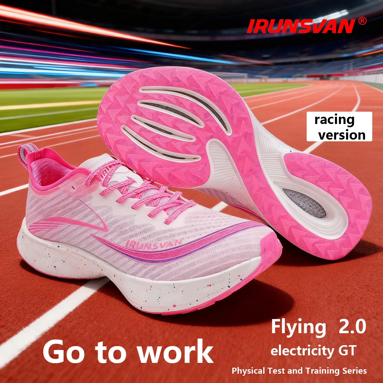 

IRUNSVAN Feidian GT2.0 Full Palm Platinum True Carbon Plate Supercritical Running Shoes Marathon Sprint men