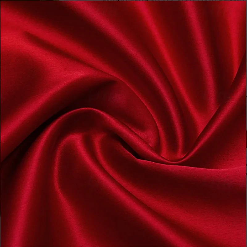 Abito da sera rosso a trapezio Abito formale elegante Matrimonio formale Lunghezza pavimento Manica lunga Girocollo Raso elasticizzato con fiori a spalla