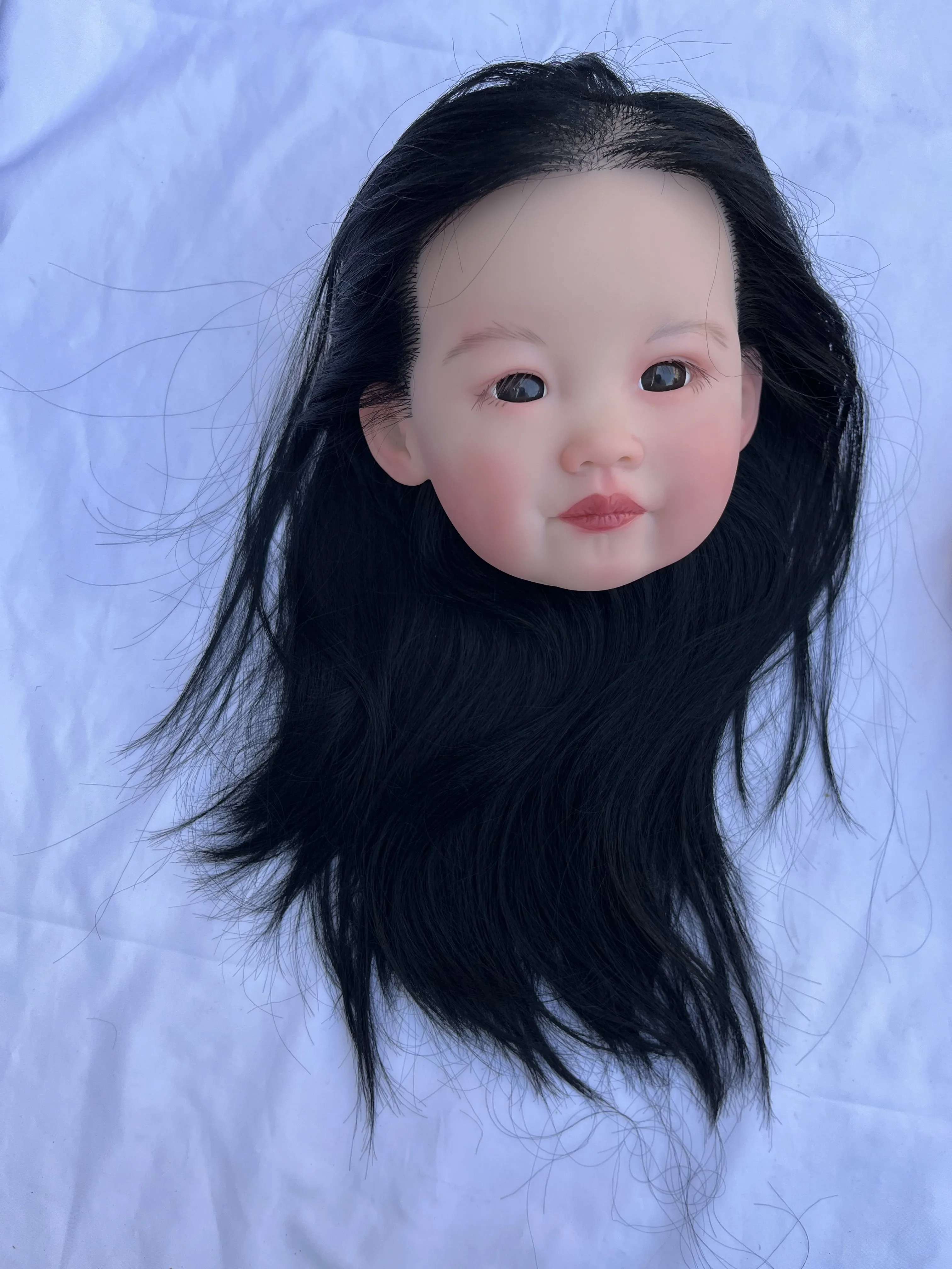 ชุดตุ๊กตาเด็กเกิดใหม่ Leonie ขนาด 32 นิ้ว ของ DLS Customized Limited Supply พร้อมผมปลูกด้วยมือ ชุด DIY พร้อมภาพถ่ายจริง ของขวัญคริสต์มาส
