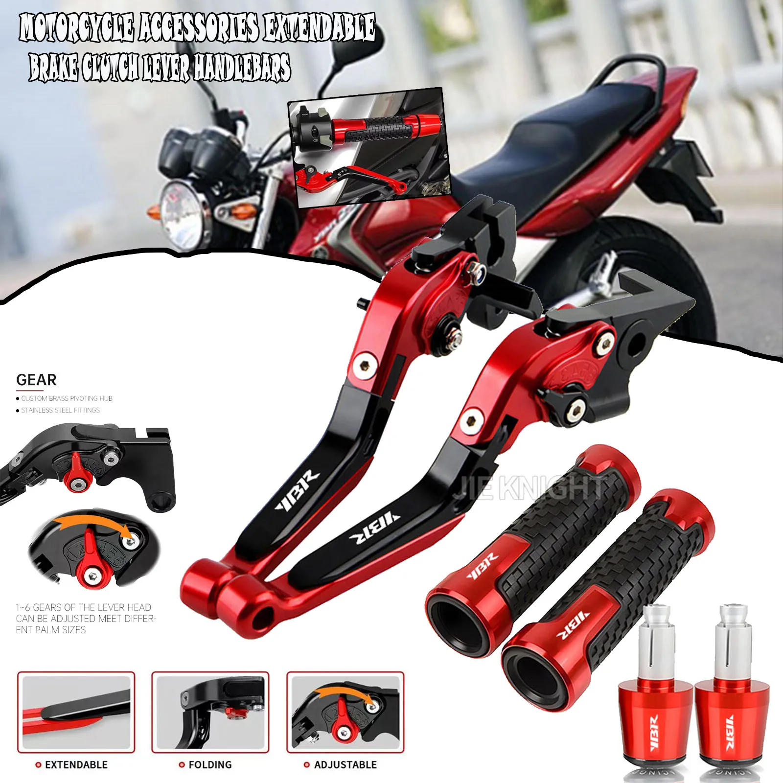Für YBR125 2005-2014 2013 2012 2011 2010 YBR 125 7/8 "22mm Motorrad Zubehör Ausziehbare bremse Kupplung Hebel Lenker