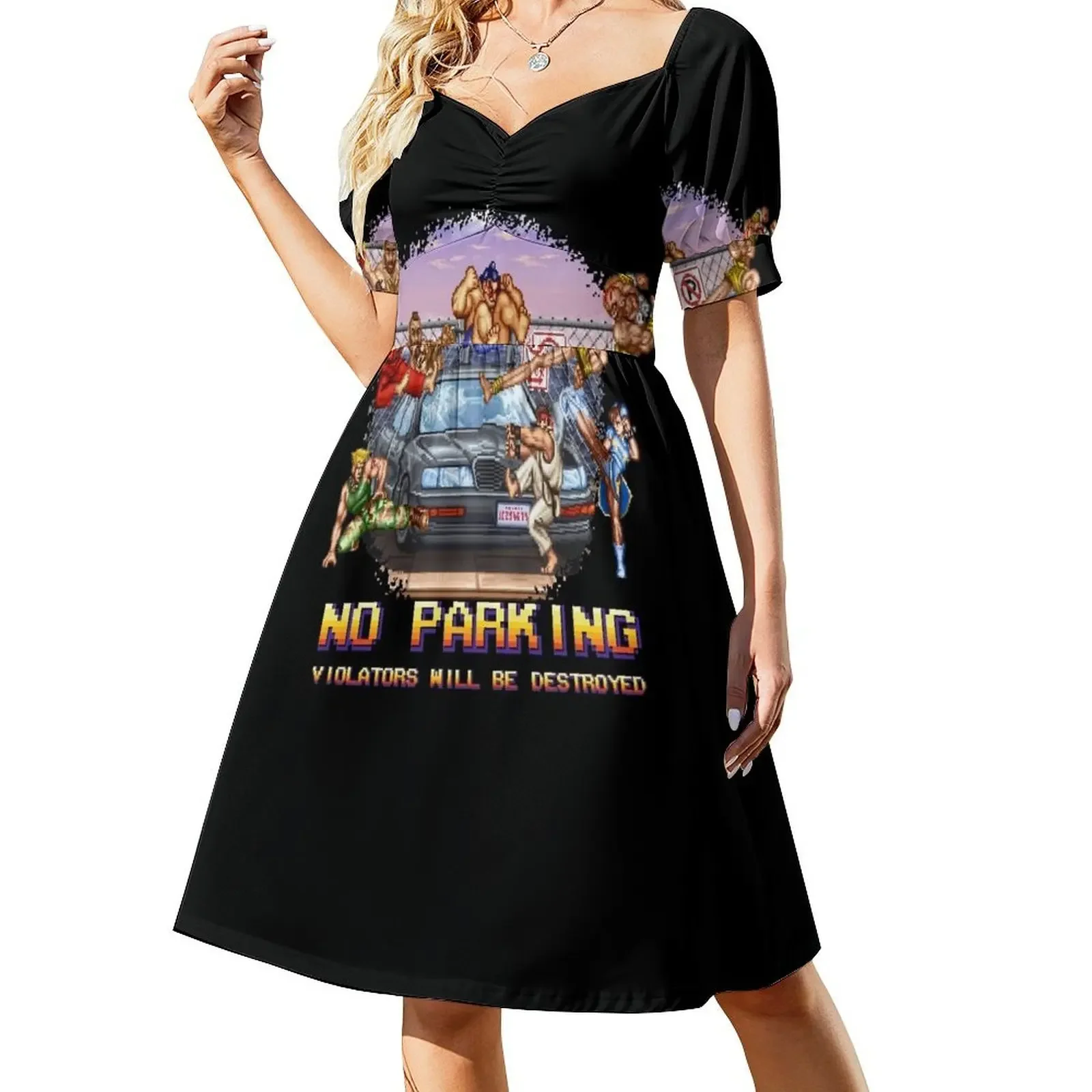 

No Parking Violators will be Destroyed Sleeveless Dress Dress women Dress