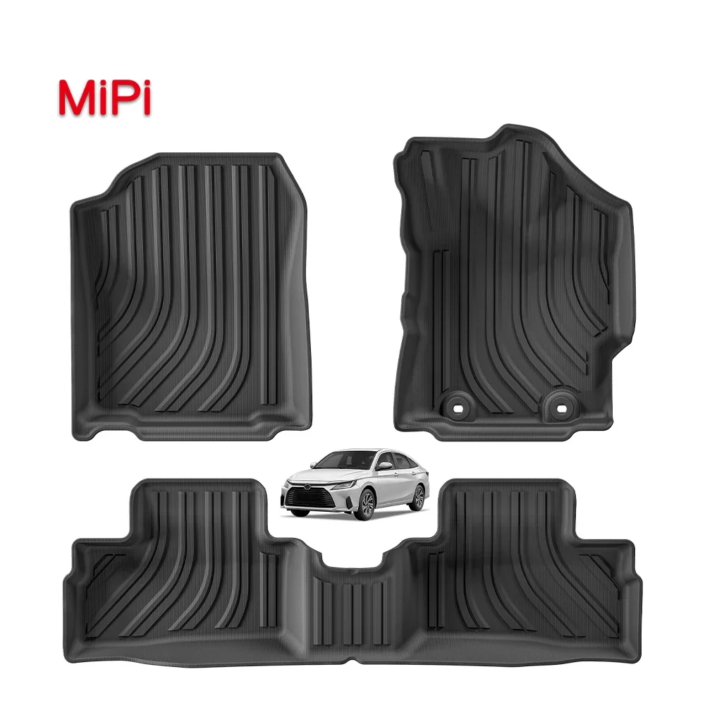 

Non-slip Easy Wash Carpet Car Mats 3D TPE Car Floor Mat for Toyota Yaris 2020-2024 RHD Fuel