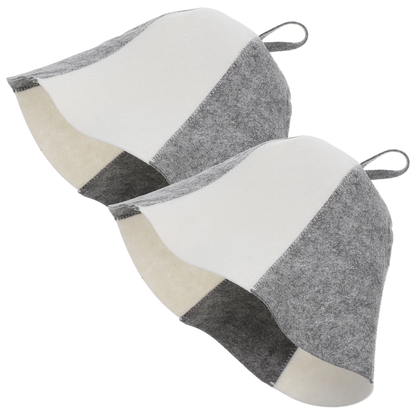 

2 Pcs Hat for The Sauna Hats Bath Cap Accessories Felt Spa Hair Protector Dry Insulated Caps Men