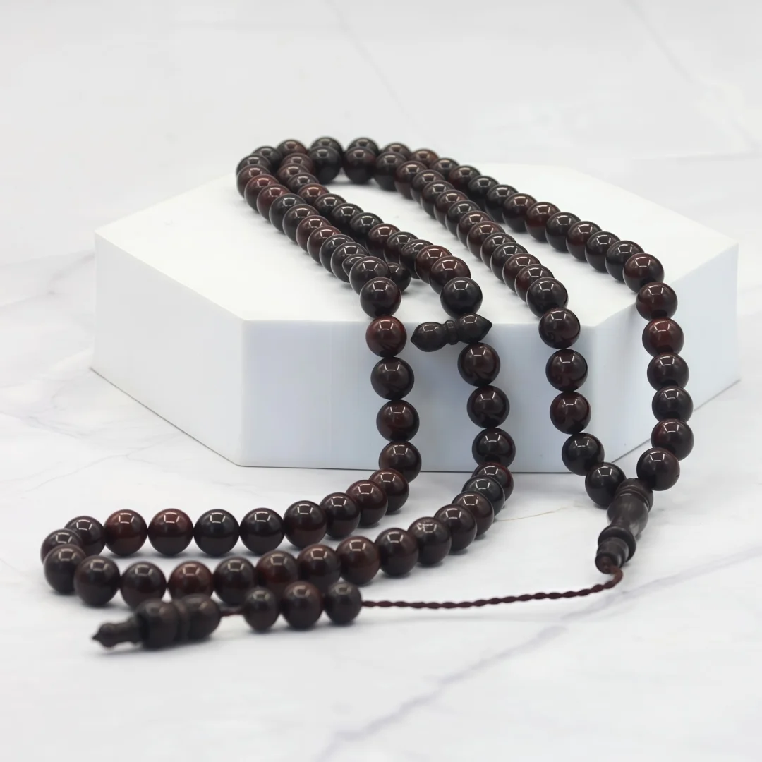 Cooke 10mm, 33‑bead high‑density raw seed prayer bead hand‑held mala for handling, reciting scriptures and counting