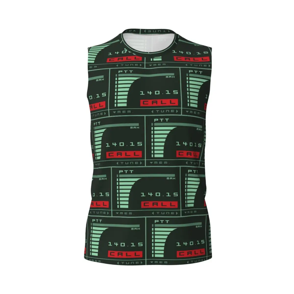 Metal Gear Solid Codec Screen Inspired By Kojima's MGS Men Sleeveless T-shirt Hip Hop Street Style Beach Holiday Tank Tops