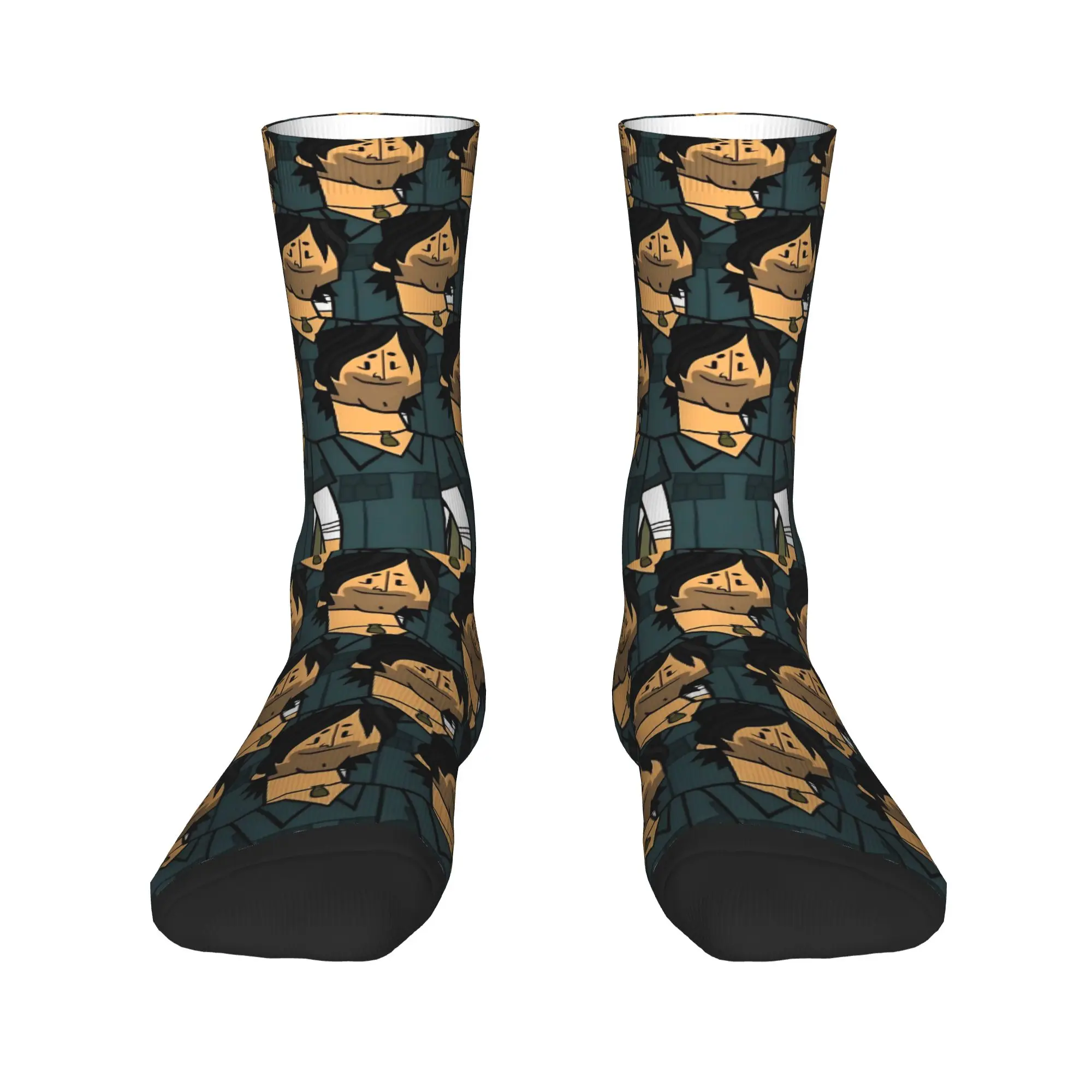 Fashion Men's Socks Casual Totals Dramas Chris McLean Sock Polyester  Graphic Women Socks Spring Summer Autumn Winter