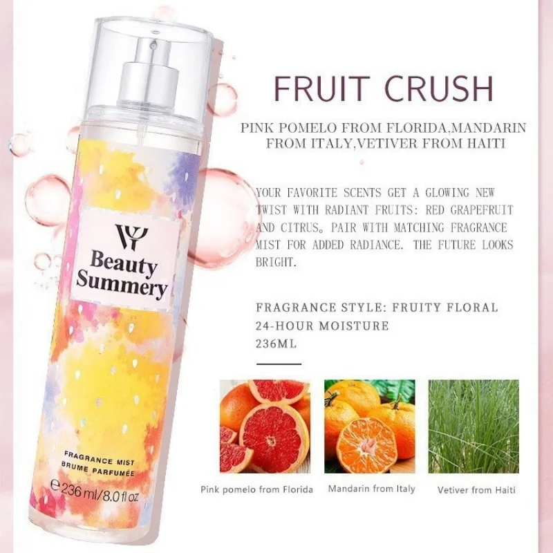 Women Secret Flower Season Perfume 236ml Body Mist Victoria Charm Lasting Body Spray Fresh Fruity Deodorant Purifying Air Spray view 5