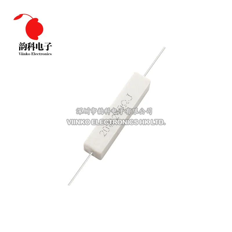 1pc 20W 5% Cement Resistor Power Resistance 0.1 ~ 10K 0.1R 0.5R 10R 50R 0.22 0.33 0.5 1 2 5 8 10 20 22 30 50 100 1K 1.5K 2K ohm