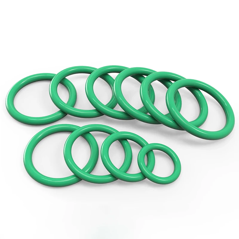 2/5/10pc CS:2.4/3.1/3.5/mm OD:7~100mm Green FKM O-Ring Sealing Gasket High Temperature Resistance Fluorine Rubber Washer