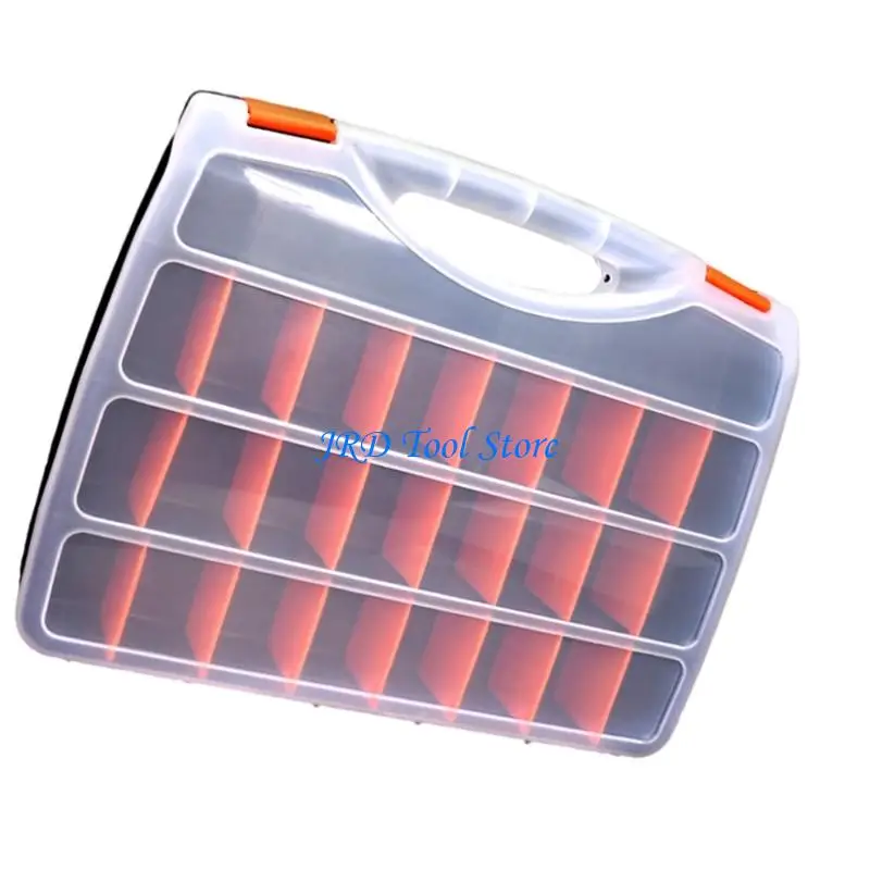 Người tổ chức hộp công cụ A2UD lồng vào nhau, người tổ chức các bộ phận nhỏ màu đen cho các bộ phận ốc vít