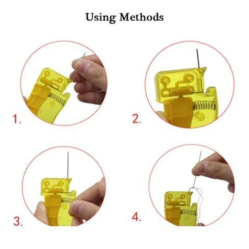 DIY Stich Einsetzen Werkzeug Nähen Handwerk Kit Für Erwachsene Alte Kinder Hausfrau Automatische Nadel Einfädler Einfache Einfädler Nadel – Detail 5