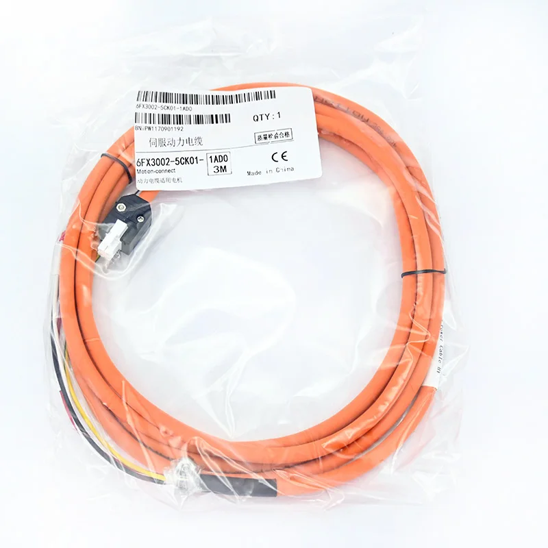 6FX3002-5CK01-1AD0 1AF0 1AH0 1BA0 1BF0 1CA0 Servo Motor Power Cable for V90 Motor Programming Motion Connect view 6