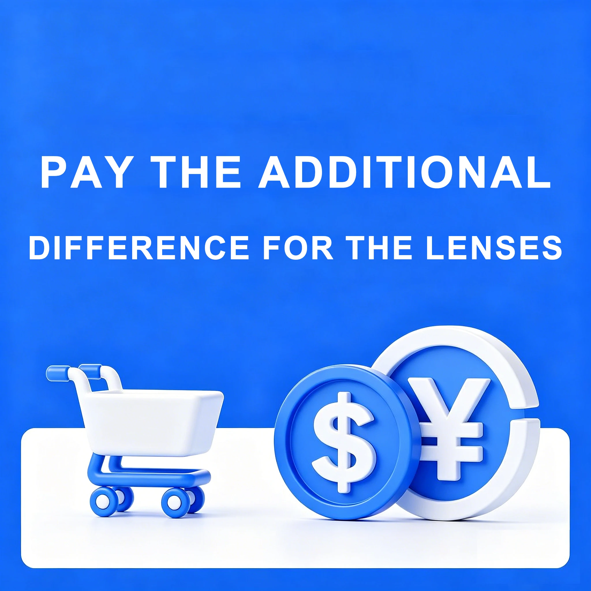 Link for compensating for price differences specifically for product lens upgrades. Virtual items without logistics.