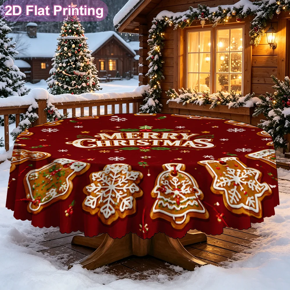 2D flat 1-piece tablecloth with unique 