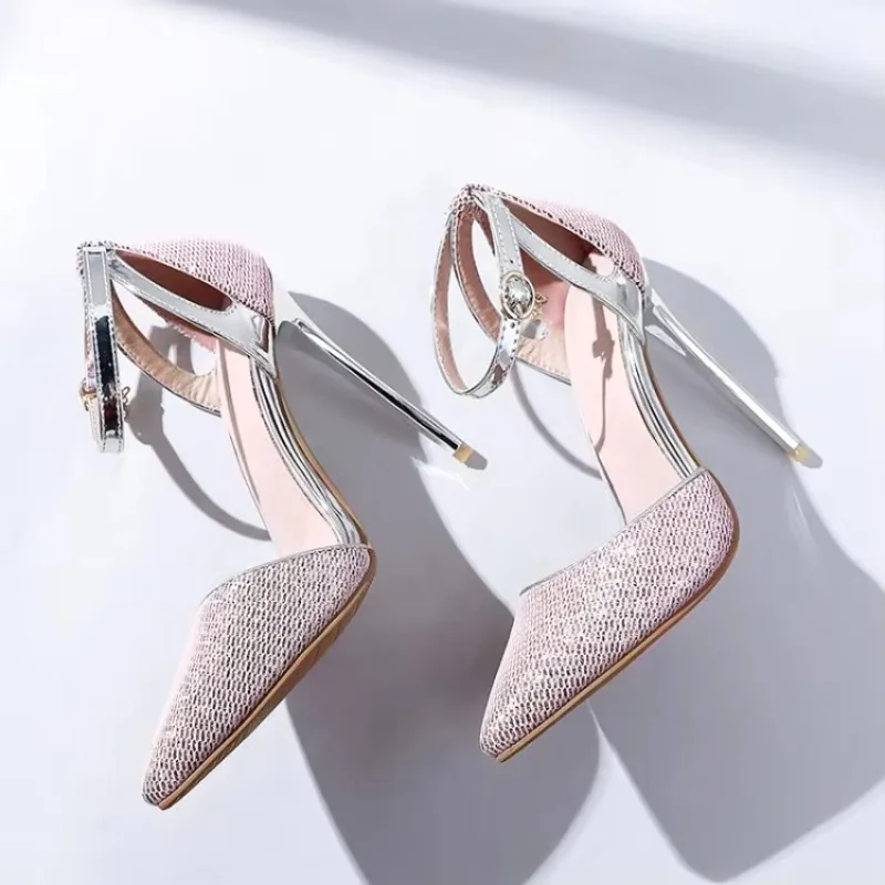 ASHIOFU New 2025 Ladies Stiletto Heel Pumps Pointed-toe Patchwork Party Prom Shoes Large Size Fashion Daily Wear Court Shoes