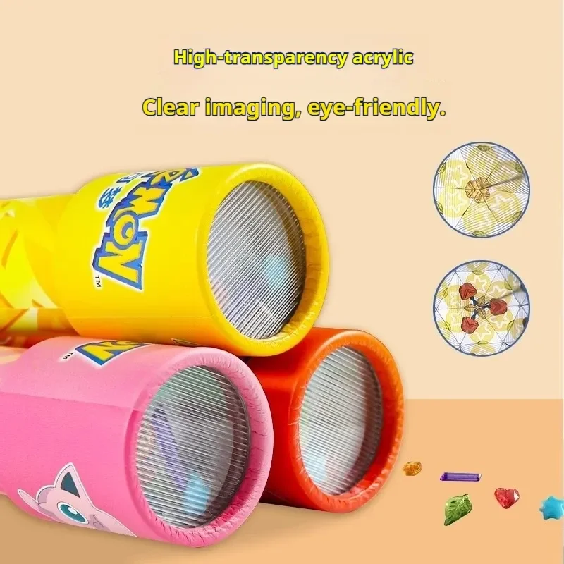 ABS Pikachu Charmander Jigglypuff Telescópio Caleidoscópio Transformável - Experimento Científico Presente de Auxílio de Ensino Educacional