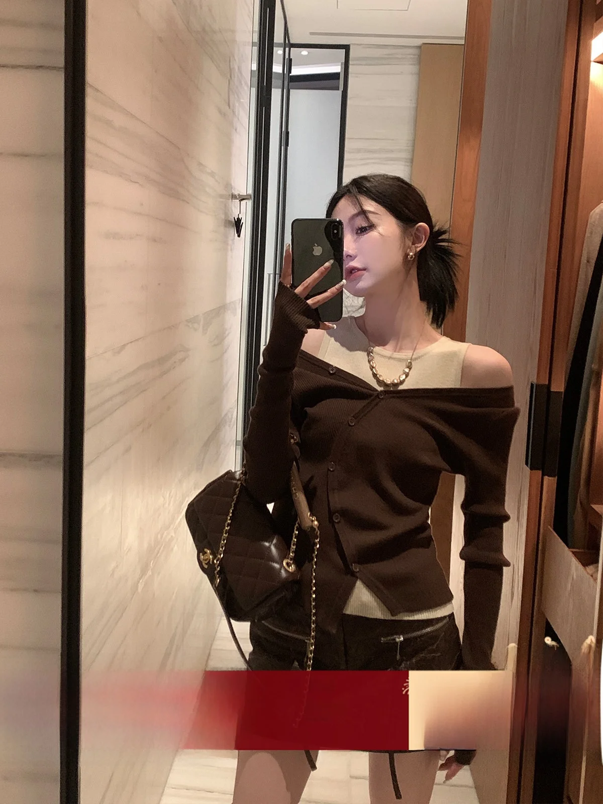 

Универсальный приталенный вязаный кардиган с длинным рукавом для женщин, весенний жилет, внутренний базовый слой, полиэстер, V-образный вырез, стандартный крой