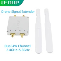 EDUP AB022 4W 2.4GHz 5.8GHz Dual Band WiFi Booster High Power Signal Extender Long Range Repeater with Antenna for Drone Router