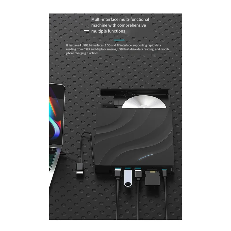 PHILE-DVD-RW External Optical Drive USB 3.0 Portable 3D BD-Combo Reader CD DVD Player Burner For Laptop PC Computer Laptop