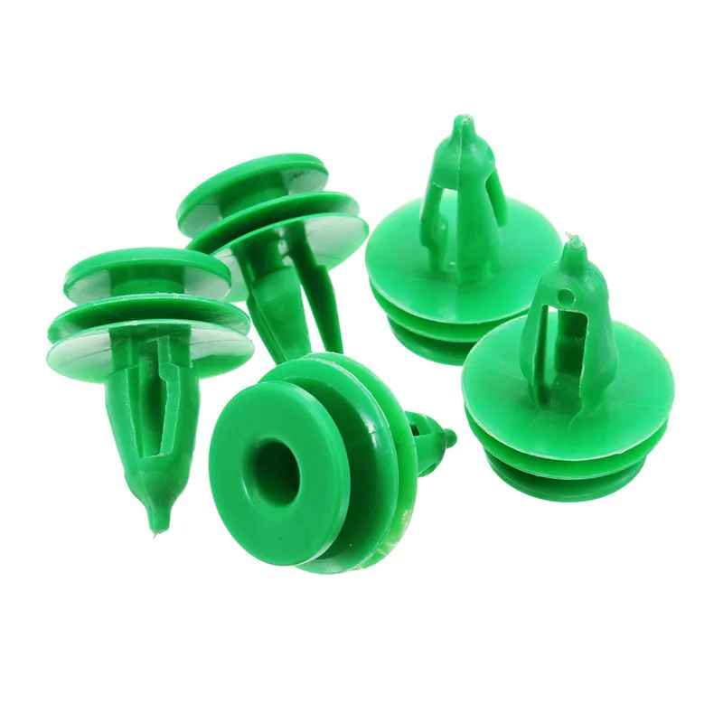 50Pcs Car Door Panel Trim Fasteners Plastic Green Clips for Chrysler WJ For Jeep Grand Cherokee Auto Fastener Clips