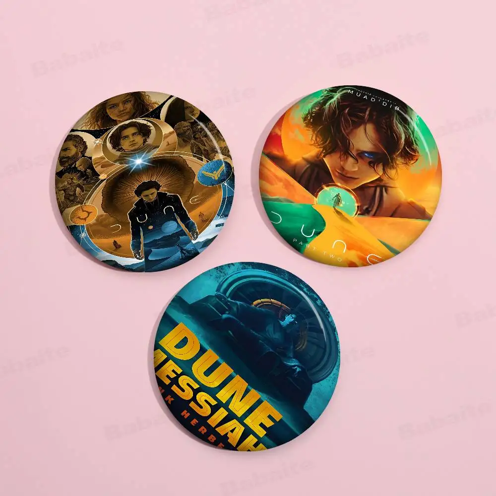 الكثبان الرملية جزء 2 2024 فيلم الخيال العلمي صفيح دبوس زر مخصص أنيمي دور المدرسة القديمة بروش الكرتون طوق شارة مجوهرات هدية المشجعين #4