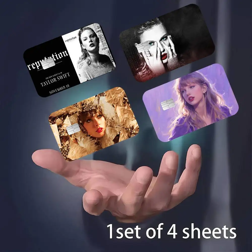 Hot Singer T-Taylor S-Swift Anime Spend or Save Funny Shell On Off Ultra Thin No Fade Sticker Skin Cover Film for Debit Card view 2