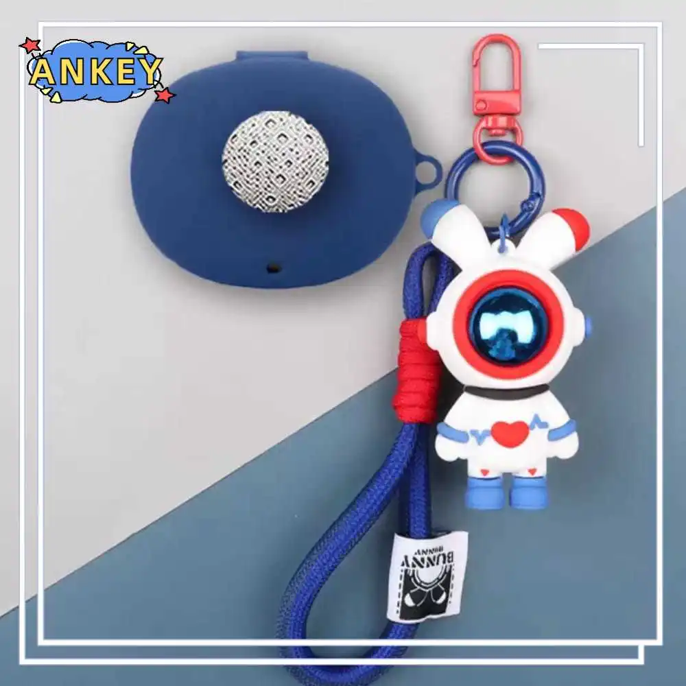 for Baseus Eli Sport 1 Case Cute Cartoon Astronaut EliSport1 Earphone Soft Silicone Protective Cover with Keychain