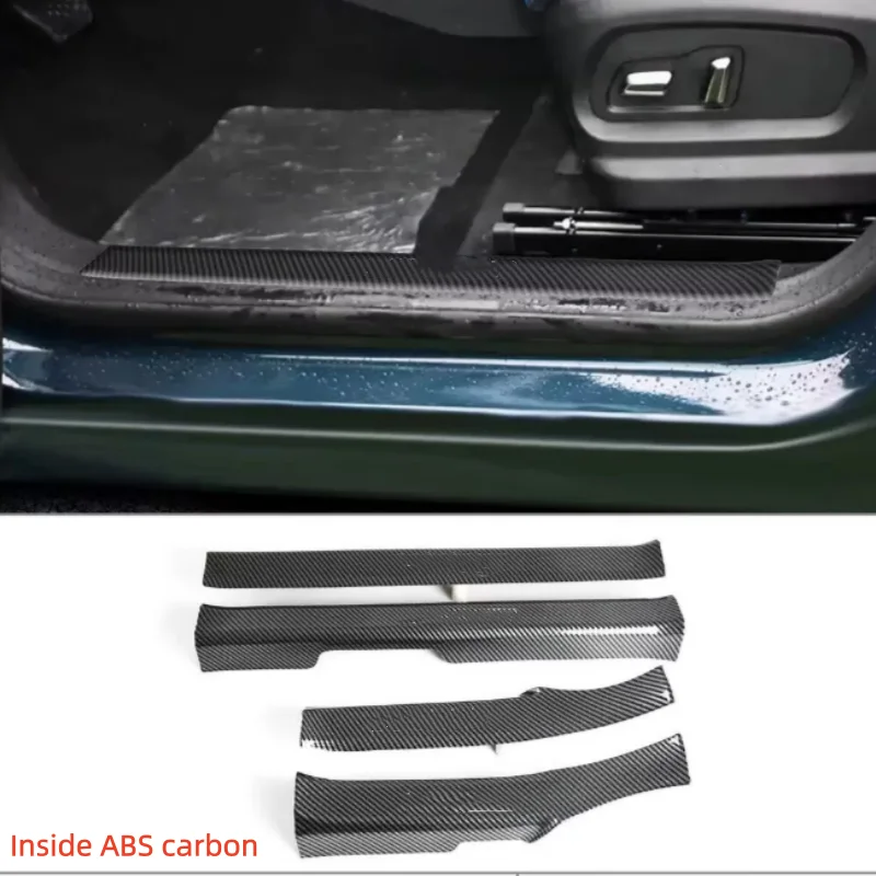 For Chery Jaecoo J5 EV 2025-2026 threshold strip, welcome step plate interior modification accessories ABS carbon