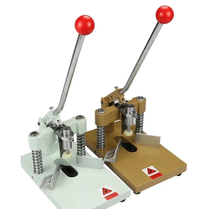 Heavy-duty, all-metal manual corner cutter for ID cards, business cards, photo albums, and PVC materials.