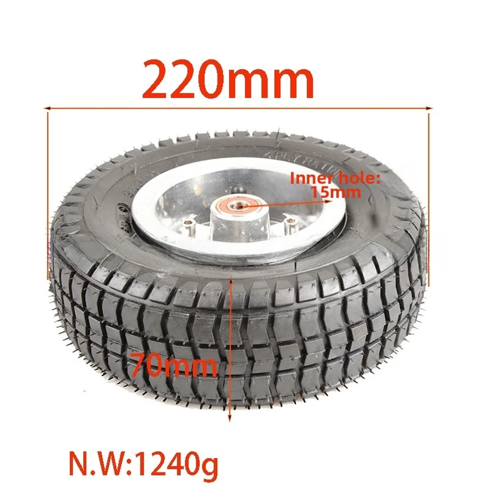 

For Electric Scooter Tires 9x3.50 with Aluminum Rim 4 Ply 42PSI Max Pressure Suitable for Go Karts Mobility Wheels