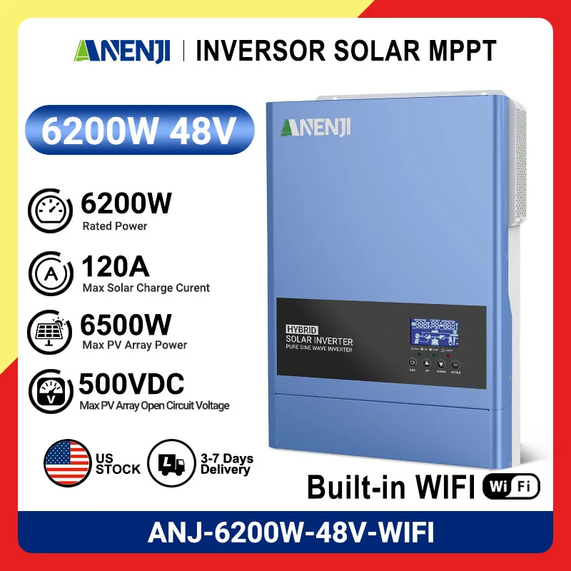 Anenji 6.2KW 48V Hy…