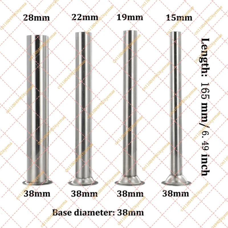 Stainless Steel Sausage Stuffer Tubes & Funnel Nozzles Replacement Parts, 4PCS Homemade Sausage Making Kit