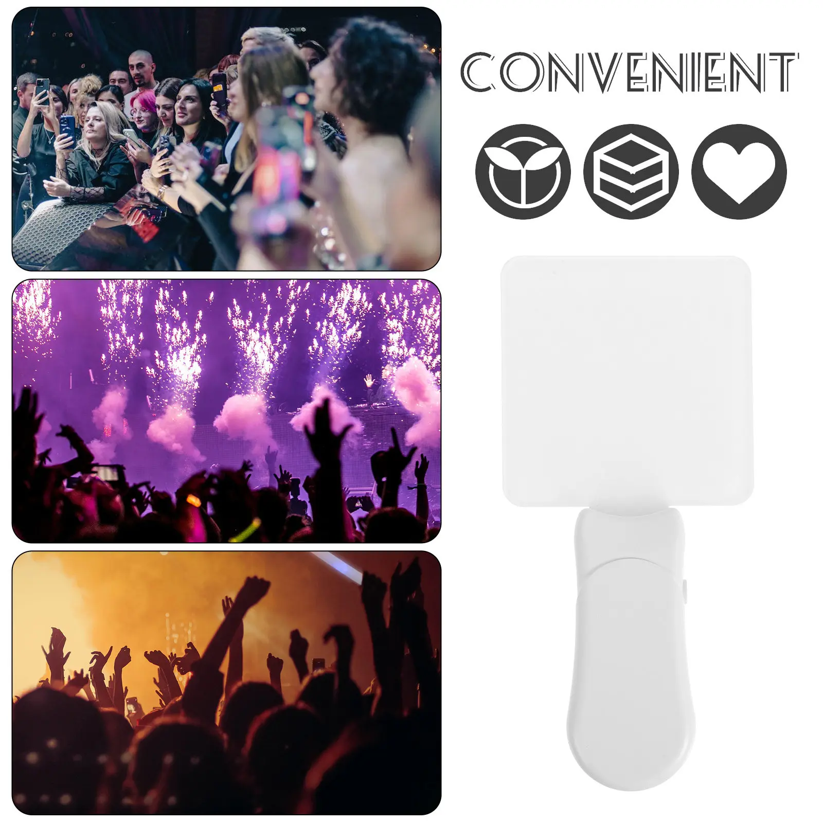 Heat Sublimation LED Acrylic Cheering Stick Square Shape DIY Printing Concert Party Waving Light Atmosphere Acrylic Blanks