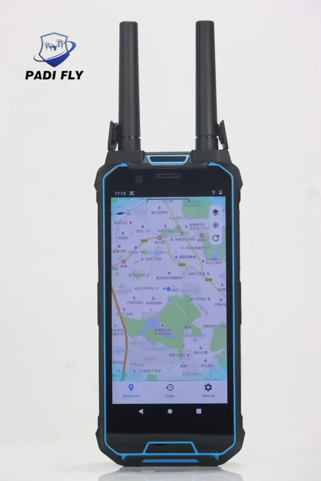 PDFLY 100-6000mhz Equipo de detección y posicionamiento portátil Alarma FPV con pantalla táctil