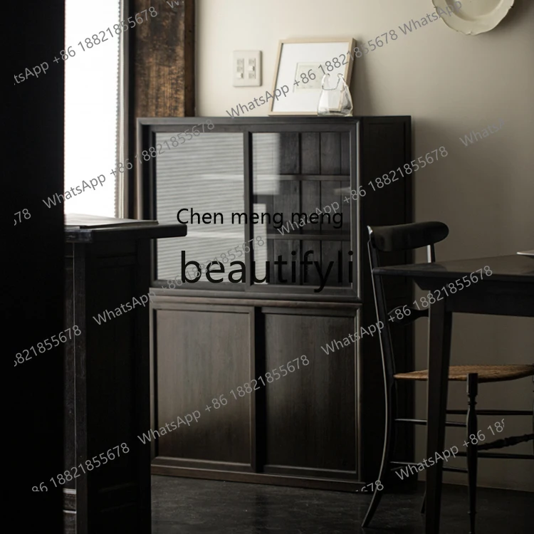 X Storage Combination Cabinet Tea Accessories Tea Storage Cabinet Mortise and Tenon Structure