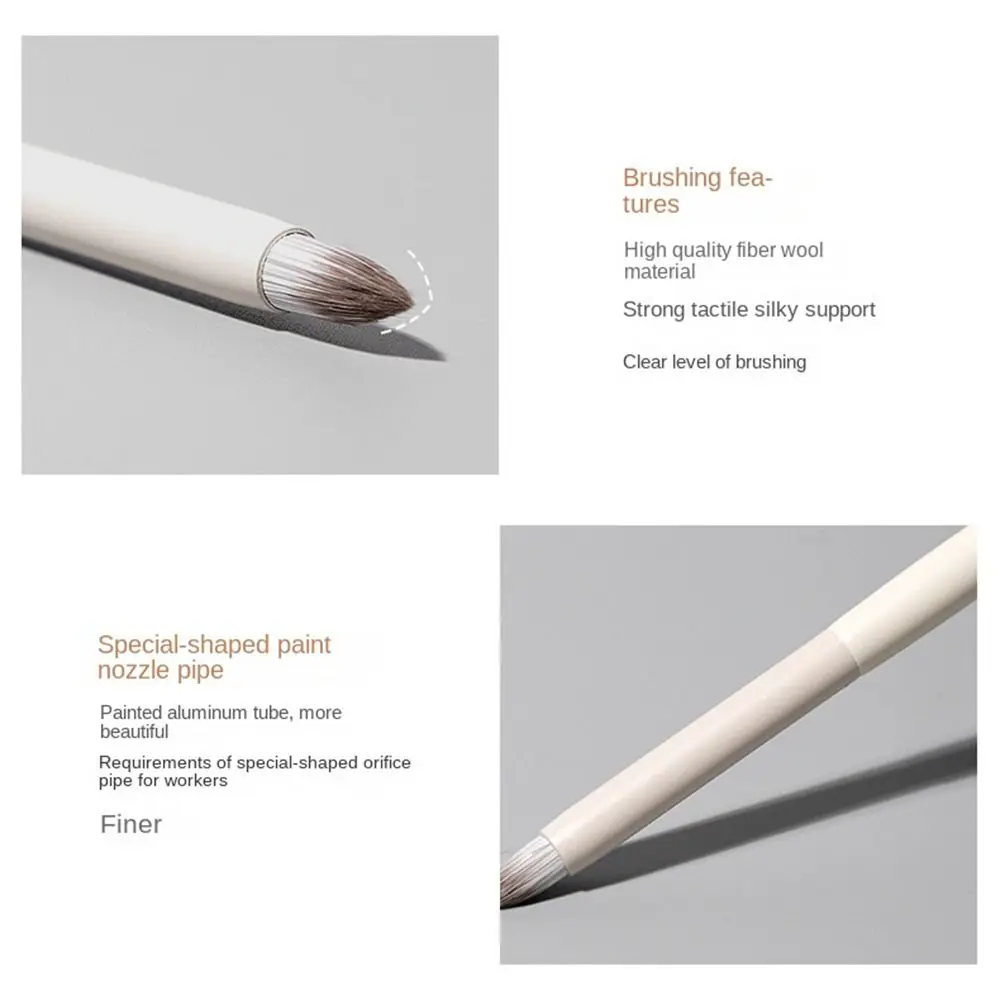 Round Head Pencil Tip Concealer Brush Concealer Blending Brush Wooden Handle Precision Concealer Makeup Brush Eye Bag