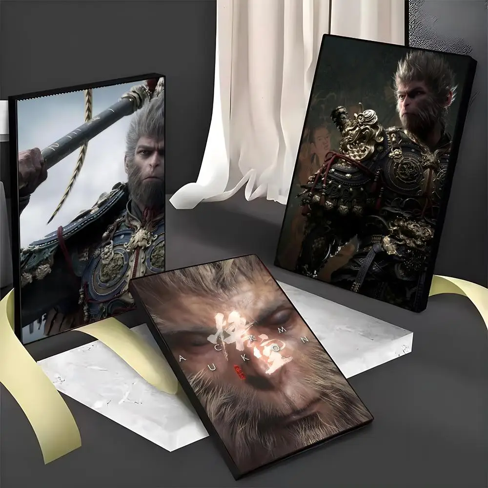 Black Myth Wukong Poster PC Hot Poster Art HD Canvas AAA Advanced Aesthetic Printing Paper Wall Art For Living Room Home Decor