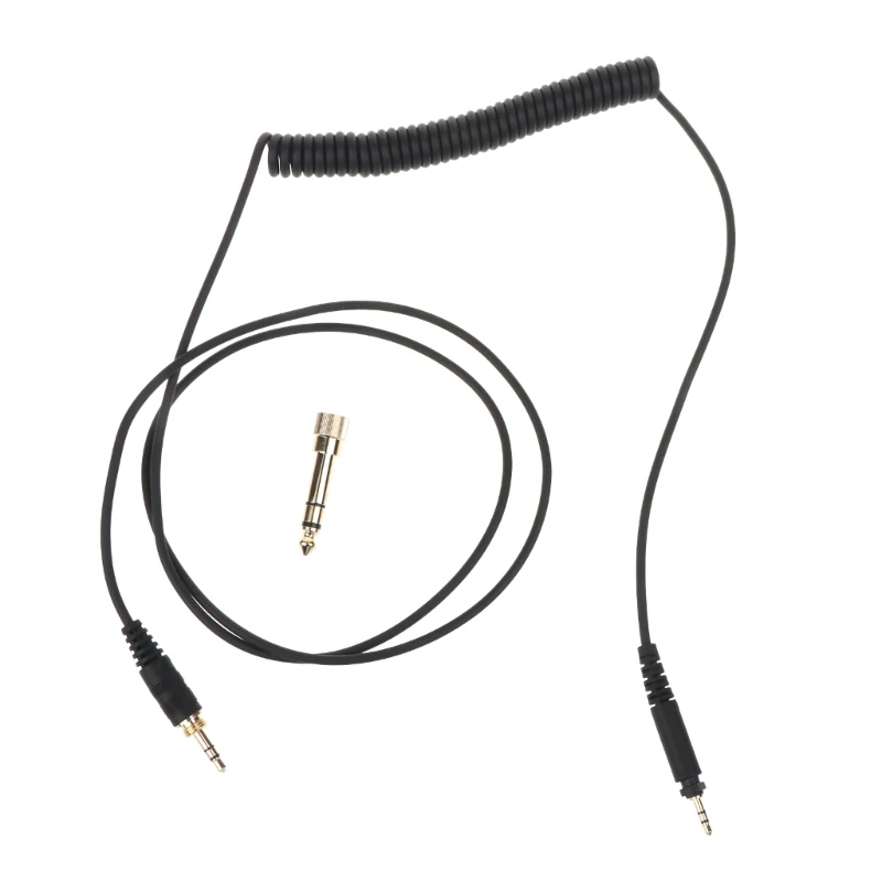 2.5 to 3.5mm aux Cable with 6.35mm Adapter Cord Replacement for Shure SRH440 SRH840 SRH940 Headphone Audio Cable