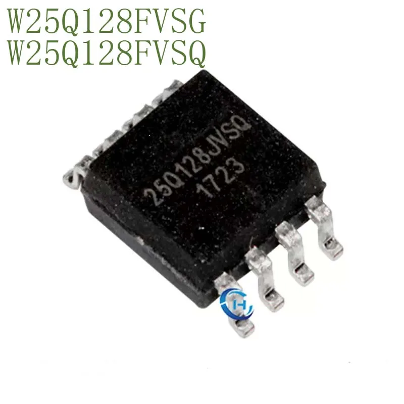 (5PCS) W25Q128FVSG/FVSQ SOP-8  SMD NEW and Original  128M bits/ 16M bytes 64Mbit SPI FLASH Memory Chip IC Chipset