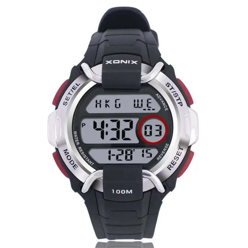 XONIX GOLDEN New Casual Men Sports Digital Watches LED Alarm Stopwatch Swimming Dive Waterproof 100m Electronics Wristwatches CO
