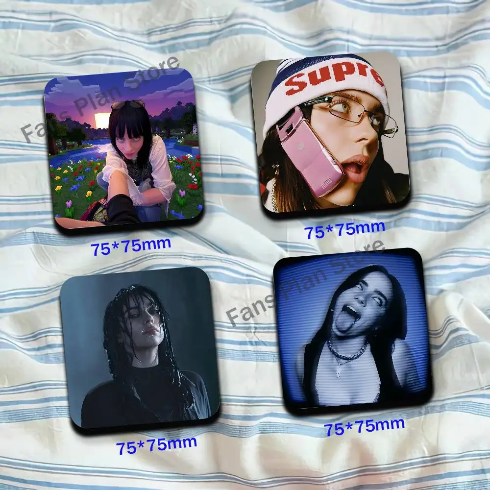 Singer B-Billie E-Eilish Magnetic Refrigerator Magnets Cute And Creative Refrigerator Magnets Souvenirs And Gifts
