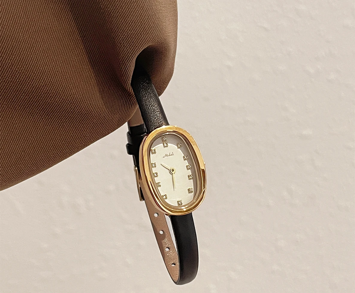 New Leather Strap Women'S Watch Understated Luxury, High-End Feel, Vintage Style, 2026 New Style, Watch Accessory, Women'S Gift.