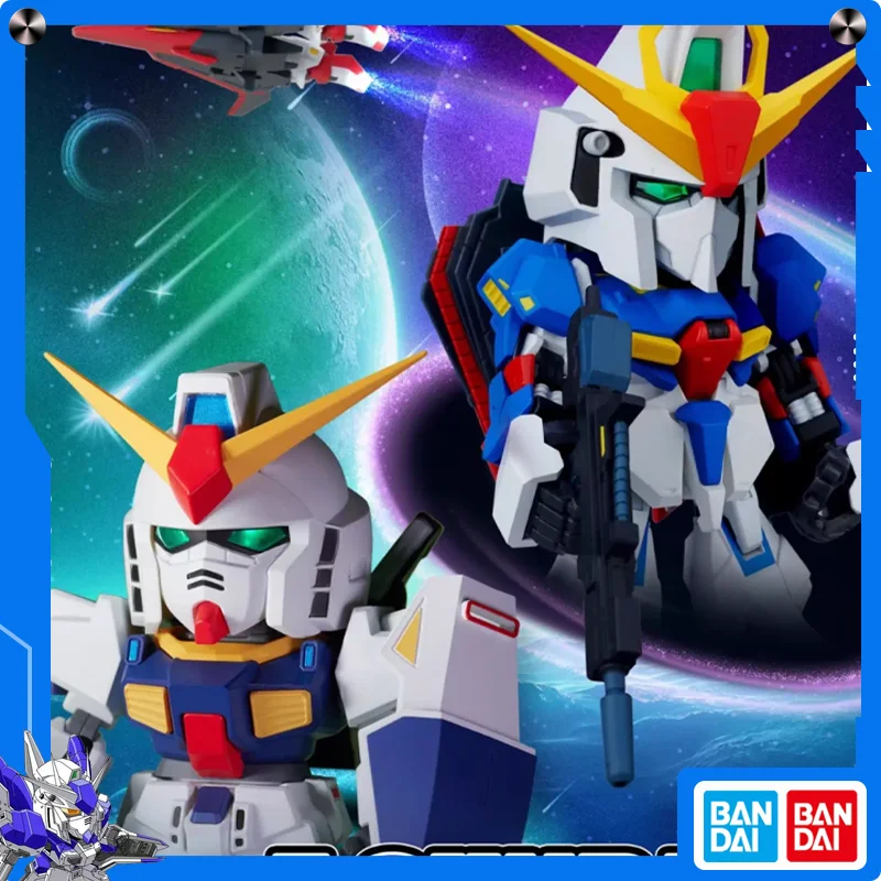 

Bandai Genuine GUNDAM Figure Trendy Toy ZETA RX-78 Giga Omen QMSVmini Z GUNDAM Mk-shuⅡ EX CASHAPON Anime Festival Gift Original