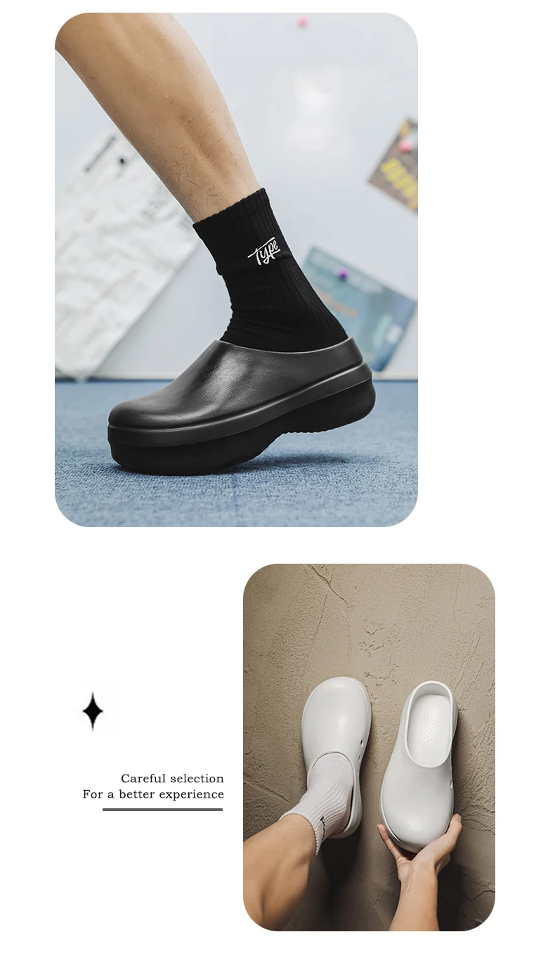 Hotel-Kochschuhe, Vier-Jahreszeiten-Modell, Neu, Rutschfest, Wasserdicht, Ölbeständig, Weiche Sohle, Küchen-Arbeitsschuhe, Herren-Outdoor-Freizeit-Sicherheitsschuhe – Detail 4