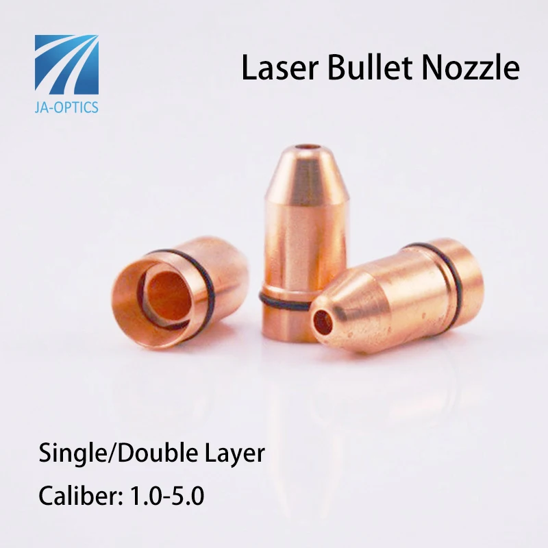 Laser Equipment Parts Laser Nozzle Copper Double Layer Bullet Nozzles for Laser Cutting Machine