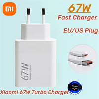 Xiaomi Original 67W Turbo Fast Charger EU/US Plug 6A 1/1.5/2M Type C Cable For Mi 11 12 13 14 Ultra Redmi K40S K50 Note 11 Pro