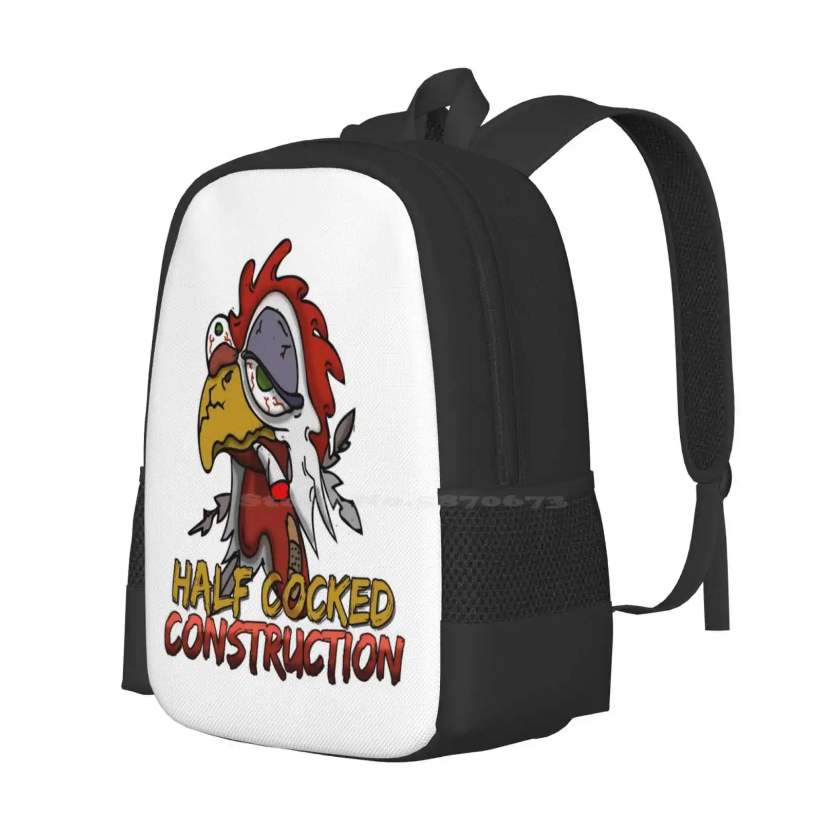 Half Cocked Construction Company Hot Sale Schoolbag Backpack Fashion Bags Half Cocked Construction Company Hard Hat Worker