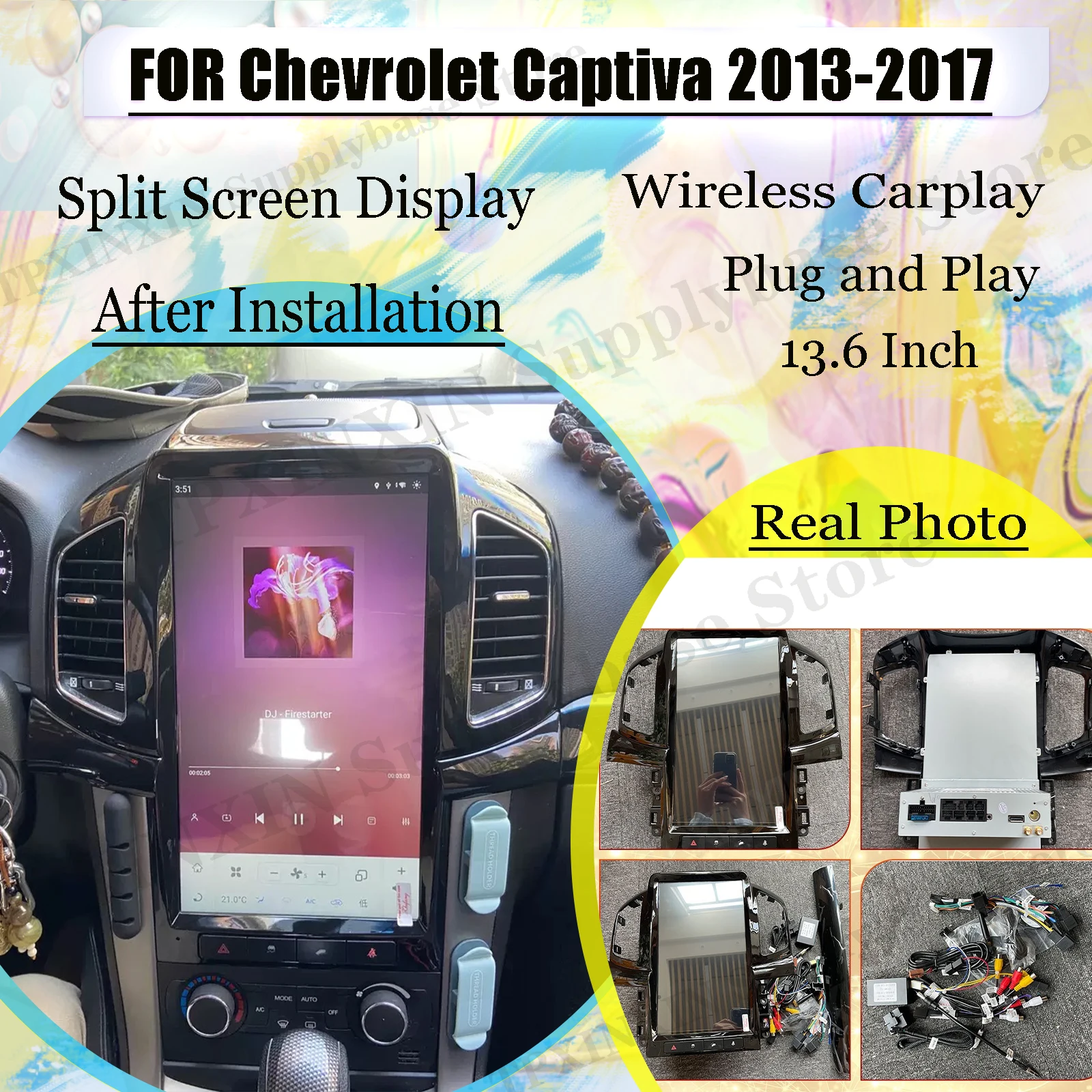 Qualcomm Vertical Radio Stereo Recorder Android 11 For Chevrolet Captiva 2013 2014 2015 2016 2017 GPS Player Audio IPS Head Unit