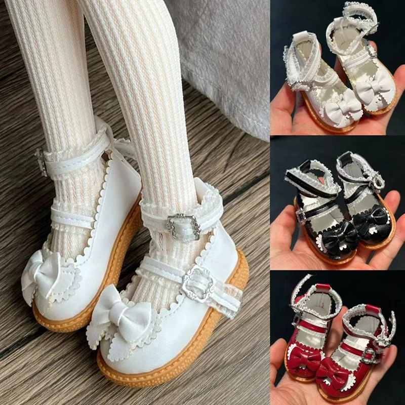 Fashion 1/6 BJD Shoes Leather Sweet Princess Shoes 30cm Doll Shoes Accessories ( for 4cm Feet )