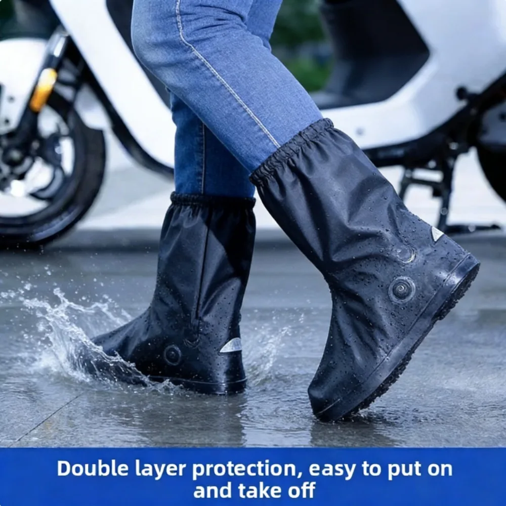 

Водонепроницаемые чехлы для обуви от дождя для мужчин и женщин, с противоскользящей утолщенной прочной подошвой для дождливой погоды на улице